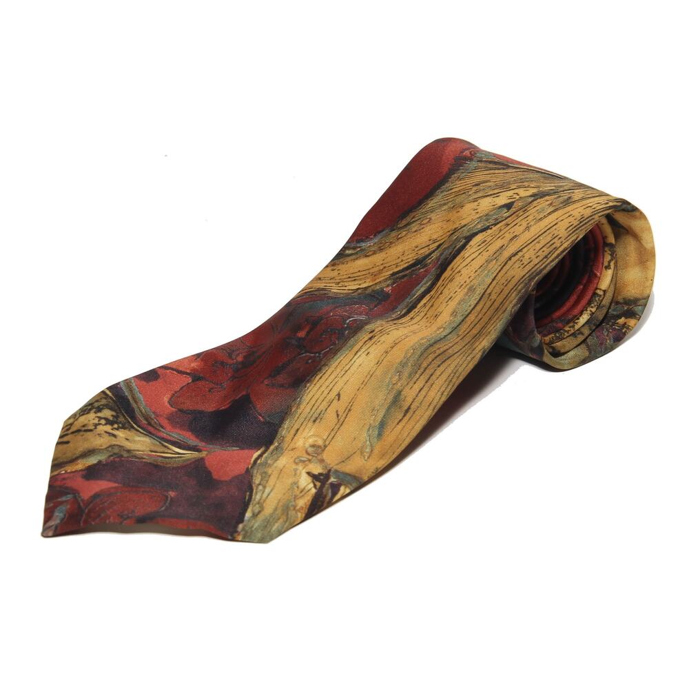 Vintage Matt Andrews Abstract Tie 3 5/8" x 55 1/2" Polyester